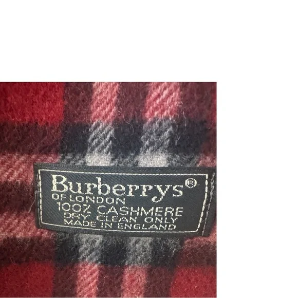 BURBERRY Authentic Cashmere Check Scarf - Picture 5 of 6